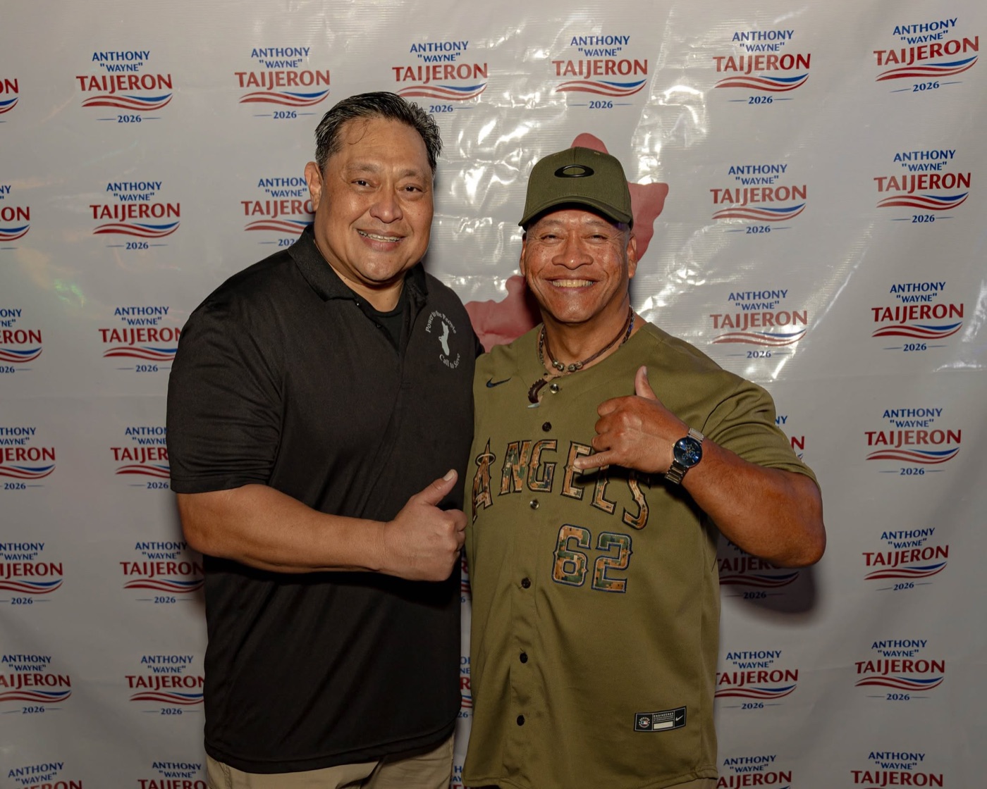Anthony Wayne Cruz Taijeron with supporters at the Gudtaym Fundraiser