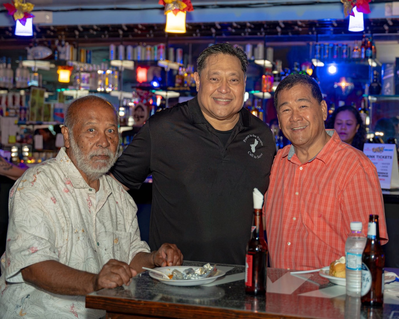 Anthony Wayne Cruz Taijeron with supporters at the Gudtaym Fundraiser