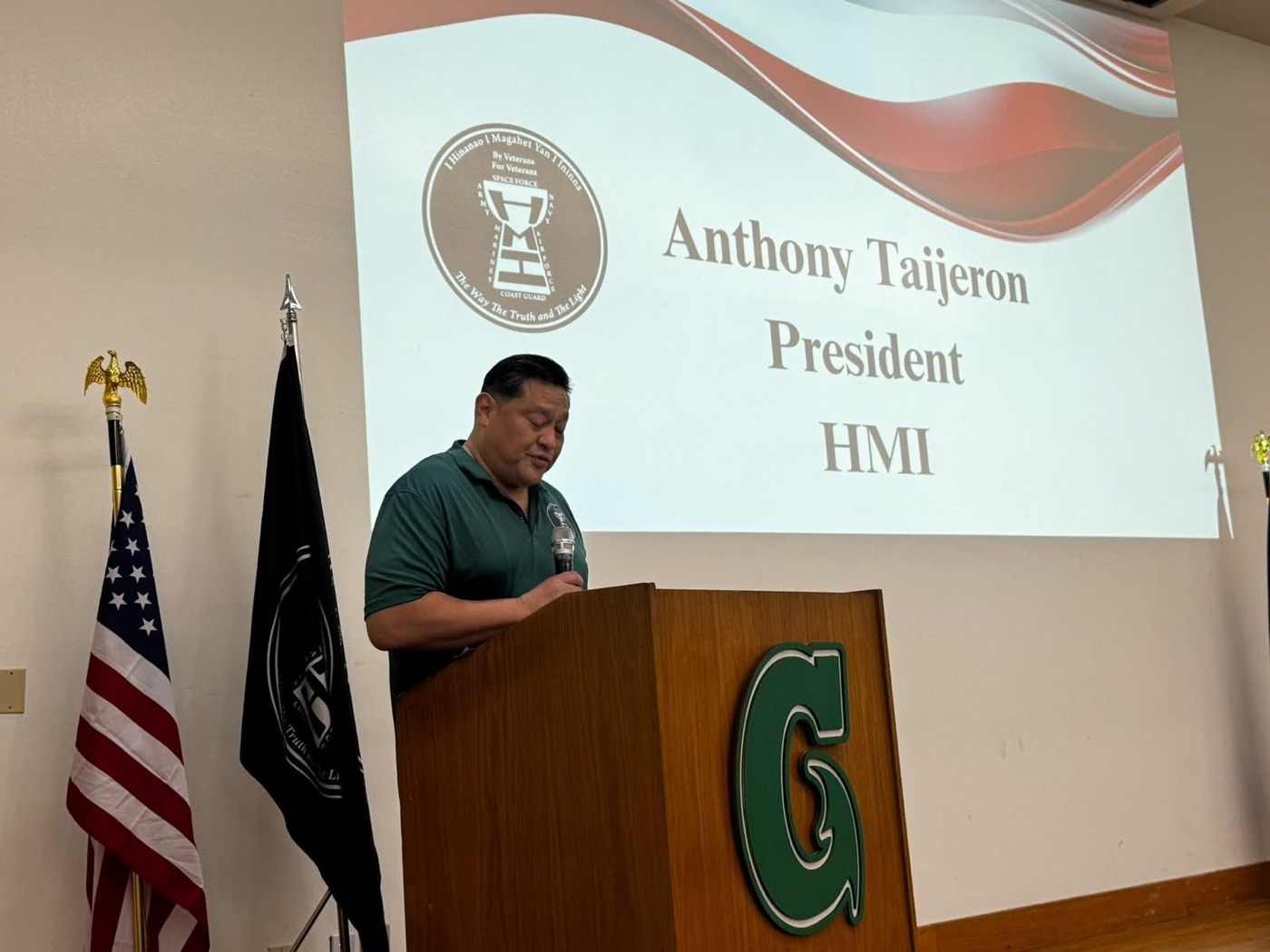 Anthony Wayne Cruz Taijeron at the HMI 5th Annual Veteran Symposium